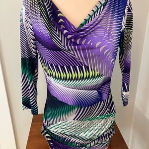 Jennifer Lopez Cowl Neck Top Size Medium
